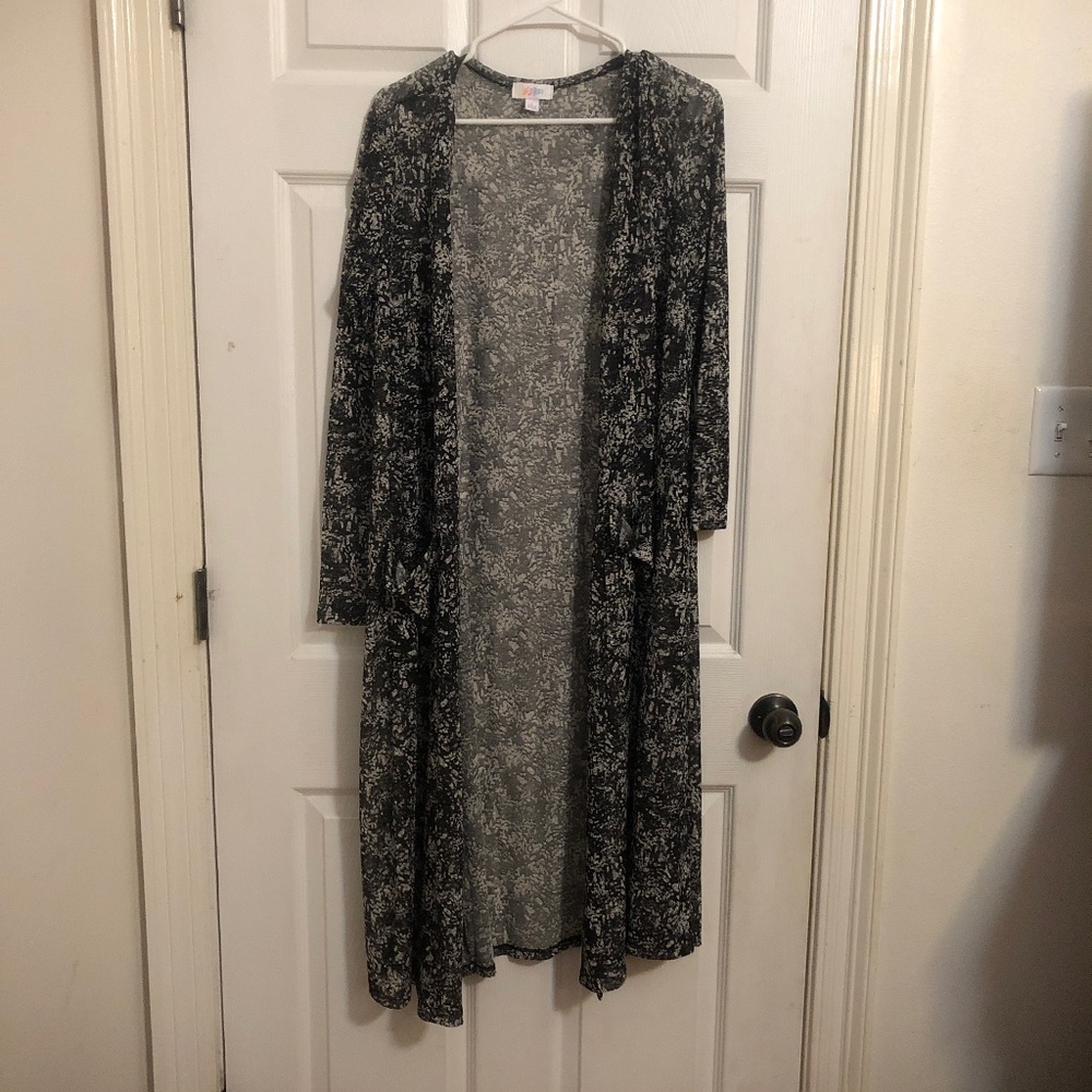 Black and white LulaRoe Cardigan